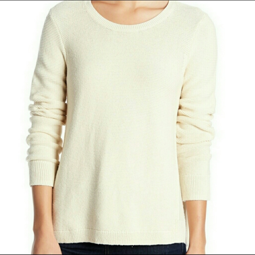 Madewell‎ nwot riverside texture sweater cream size xs
